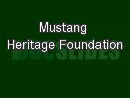 Mustang Heritage Foundation