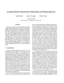 AnIndexedModelofImpredicativePolymorphismandMutableReferencesAmalAhmed