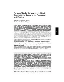 Perturb+Mutate:SemisyntheticCircuitGenerationforIncrementalPlacementan