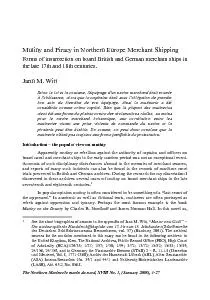 Mutiny and Piracy in Northern European Merchant Shippinglow level of e