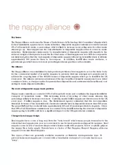 Key Issues The Nappy Alliance welcomes the House of Lords Science & Te