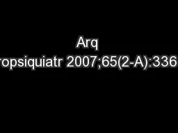 Arq Neuropsiquiatr 2007;65(2-A):336-337