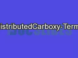 Self-AssemblyofNarrowlyDistributedCarboxy-TerminatedLinearPolystyreneC