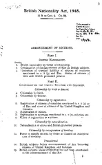 British Nationality Act, 1948. II & 12 GEO. 6. CH. 56. To be returned