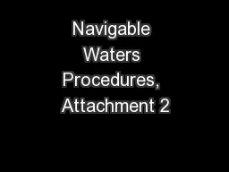 Navigable Waters Procedures, Attachment 2