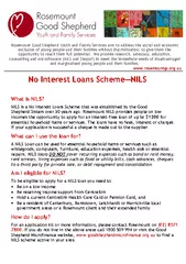 NILS is a No Interest Loans Scheme that was established by the Good 
.
