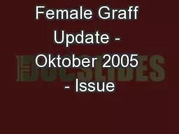 Female Graff Update - Oktober 2005 - Issue