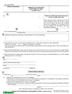 NONPAYMENT OF RENTUse this form to give notice to a tenant when you wa