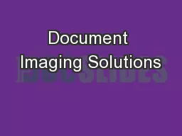 Document Imaging Solutions