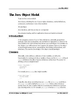 Java Object Model   jGuru