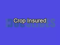 Crop Insured