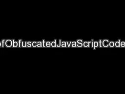 AutomaticSimplicationofObfuscatedJavaScriptCode(ExtendedAbstract)?Gen