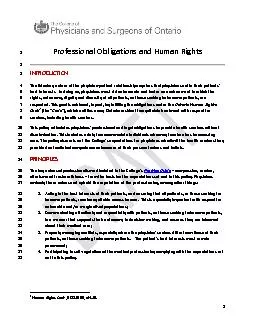 Professional Obligations and Human Rights