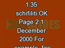 rpsa File: 1.35 schifiliti.OK Page 2 1 December 2000 For example, fire