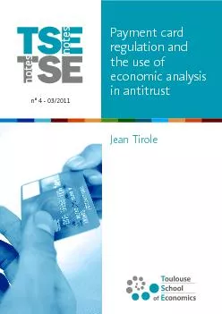 Payment card regulation and the use of economic analysis in antitrustJ