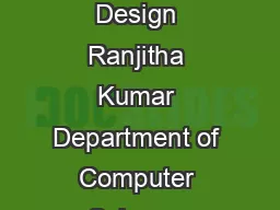 DataDriven Interactions for Web Design Ranjitha Kumar Department of Computer Science Stanford
