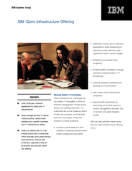 IBM Open Infrastructure OfferingONE multi-year financial agreement to