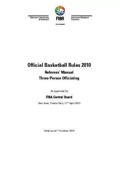 Official Basketball Rules 2010 Referees