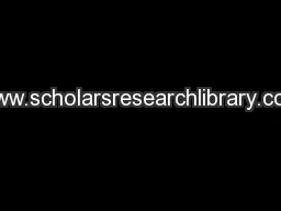 www.scholarsresearchlibrary.com