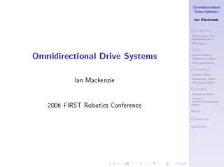 OmnidirectionalDriveSystems