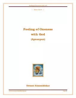 Feeling of Oneness with God