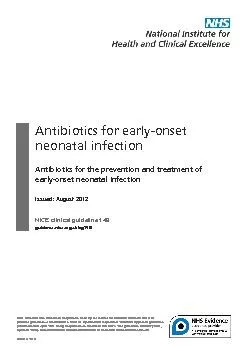 Antibiotics for early-onset