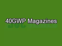 40GWP Magazines