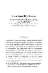 Open Minded Psychology