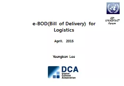 e-BOD(Bill of Delivery) for Logistics