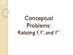 Conceptual Problems: