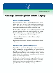 Getting a Second Opinion before Surgery