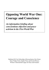 Opposing World War One: