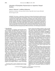 AdsorptionofHydrophobicPolyelectrolytesatOppositelyChargedAndreyV.Dobr