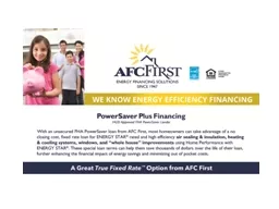 AFC First – A National Leader in Energy Efficiency