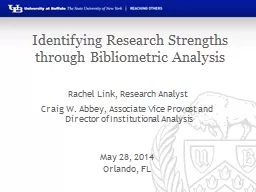 Identifying Research Strengths through Bibliometric Analysi