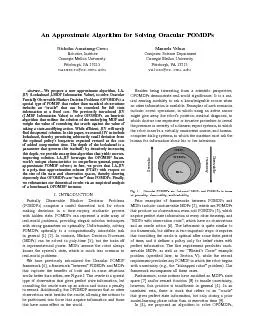 calledJIV(J-MDPInformationValue),thatextendsQ-MDP[10]totheOPOMDPframew