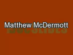 Matthew McDermott