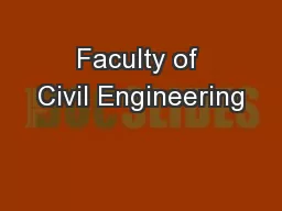 Faculty of Civil Engineering