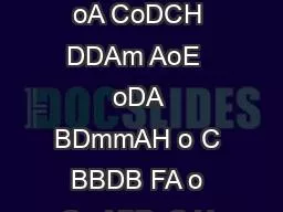 Summary TB oDmC CDAB C BB o oDA  oDB SCACH oA CoDCH DDAm AoE  oDA BDmmAH o C BBDB FA o Co ABB  C H CECB CC F  C  Co ABB Cm