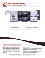 FLEXpower TWOFully Pre-Wired Dual Inverter SystemThe FLEXpower TWO Sys