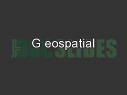 G eospatial
