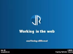 Working in the web