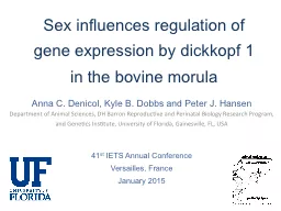 Sex influences regulation of gene expression by