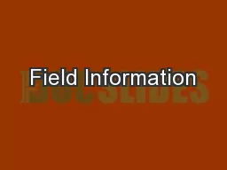 Field Information