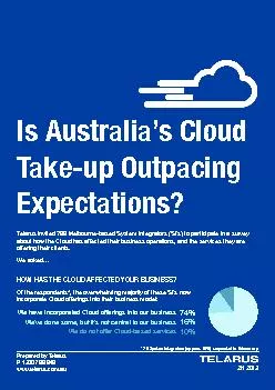 Is Australia’s Cloud