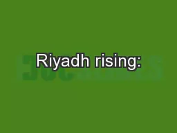 Riyadh rising: