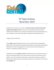 PF Topic Analysis