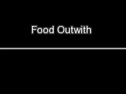 Food Outwith School Lunch ____________________________________________