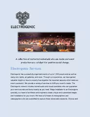 Electrogenic Specialists