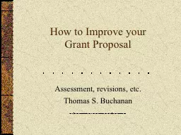 How to Improve your Grant Proposal